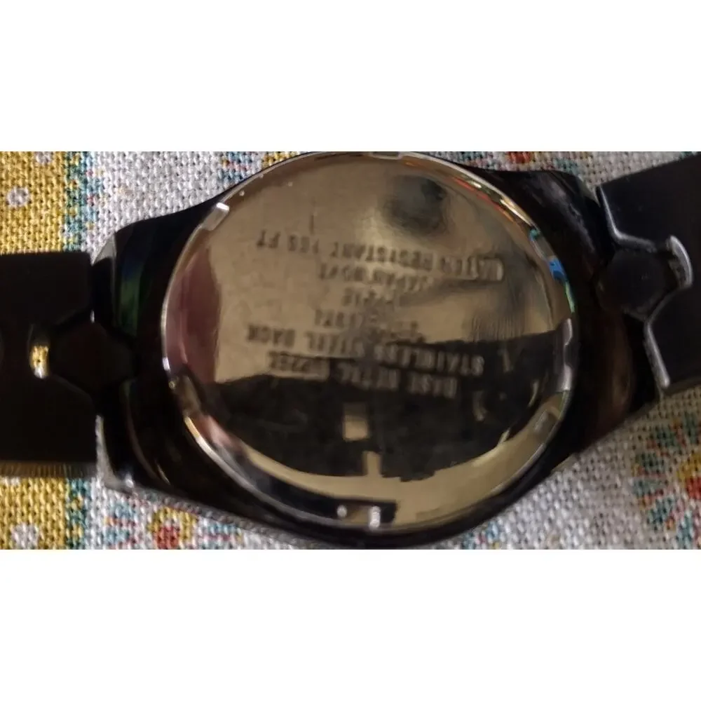 Armitron Diamond Dial Quartz Watch - Stainless Steel Back & Base Metal Bezel